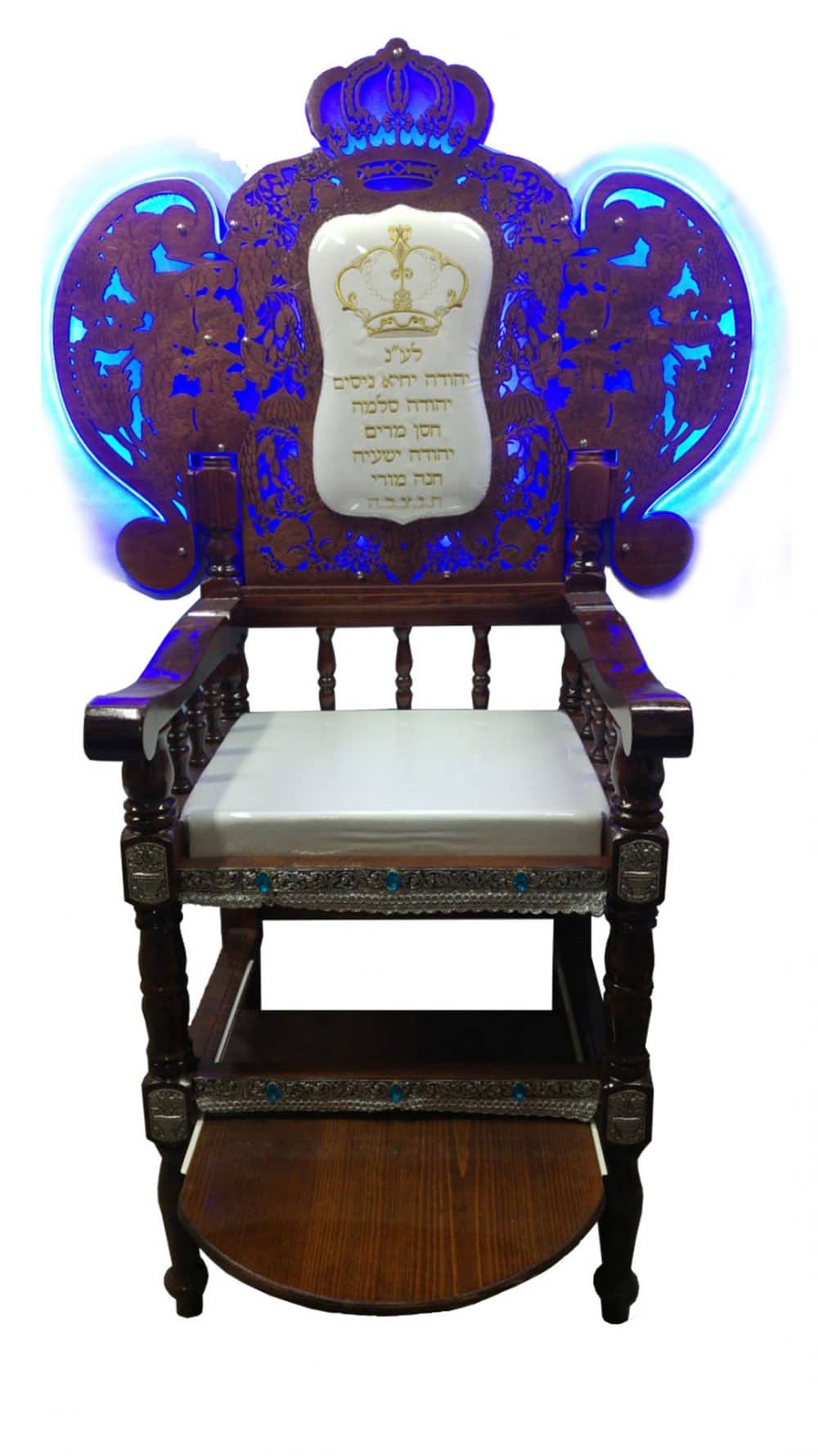 כסא אליהו ‏מואר גוון מהגוני